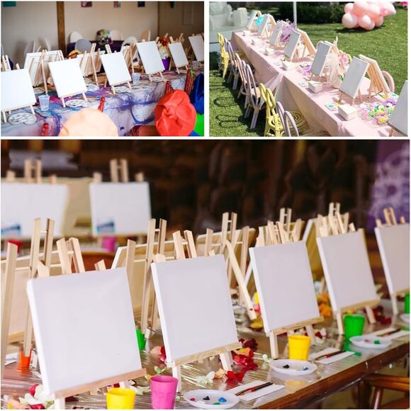 4Pack -12" Wood Easel Stands Display A-Frame Photo, Picture and Sign Holder - Picture 4 of 6